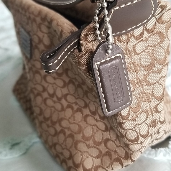 Coach Mini Handbag Brown and Tan - Picture 2 of 8